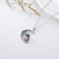 wholesale 925 Sterling Silver Birthstone Owl Pendant Necklace for Women-0-2