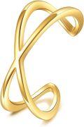 wholesale Gold Infinity Loop Non-Piercing Ear Wrap Cuffs for Women-0-0