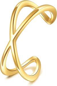 wholesale Gold Infinity Loop Non-Piercing Ear Wrap Cuffs for Women-Simple Ear Cuff
