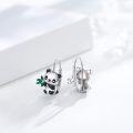 wholesale 925 Sterling Silver Panda Huggie Earrings for Women Animal s-0-2
