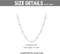 wholesale 14K Gold Beaded Station Chain Necklace with Small Balls for Women 16-18 Inches Long-0-1