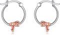 wholesale 925 Sterling Silver Frog Hoop Earrings for Sensitive Ears Cute Animal Gifts for Women-0-0