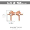 wholesale 14k Gold Cross Moissanite Stud Earrings For Women-0-1