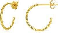wholesale 14K Gold Twisted Large Hoop Huggies - Christmas Gift Idea-Style 1