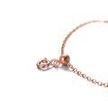 wholesale 18k Rose Gold Chain Bracelet With Ball Bead And Round Tag-0-2