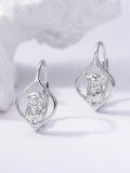 wholesale 925 Sterling Silver Highland Cow Platinum Plated Drop Earrings For Women-0-1