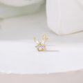 wholesale 14K Gold Moissanite L Shaped Nose Studs 20g Hypoallergenic Piercing Jewelry for Women Men-0-2