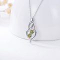 wholesale 925 Sterling Silver Twisted Pendant With Purple Stones-0-21