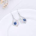 wholesale 925 Sterling Silver Blue Turtle Starfish Teardrop Dangle Earrings-0-2