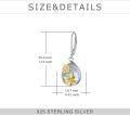 wholesale 925 Sterling Silver Opal Butterfly Flower Teardrop Dangle Earrings for Women Girls-0-5