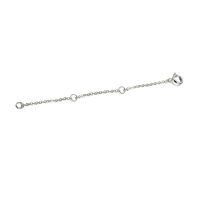 wholesale 925 Sterling Silver Plated 14k Yellow Gold 2 3 4 Necklace Chain Extender Dainty Strong Removable Jewelry Extension for Necklaces & Bracelets-White Gold 3.0 Inches