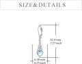 wholesale 925 Sterling Silver Heart-Shaped Moonstone Celtic Knot Drop Earrings with Leverbacks for Women-0-3