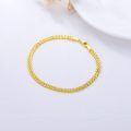 wholesale 18K Gold Classic Minimalist Italian Link Chain Bracelet, Multi-Row Arrow Design, Hypoallergenic Nickel-Free, Elegant Gift for Women-0-3