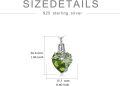 wholesale 925 Sterling Silver Heart Tree of Life Urn Necklace with Green Crystal and Funnel Filler Memorial Jewelry for Women Mom Sister Friend-0-3