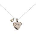 TOUPOP 14K Gold Personalized Name Necklace with Crown-0-0