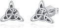 wholesale 925 Sterling Silver Celtic Knot Trinity Stud Earrings for Men & Women - Irish -0-0