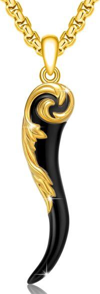 wholesale 925 Sterling Silver Italian Cornicello Horn Necklace, , Evil Eye Protection Amulet, Gift for Men & Women-Amulet