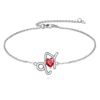 wholesale 925 Sterling Silver Leo Zodiac Heart Charm Bracelet Wholesale s for Women-Capricorn