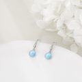 wholesale  Sterling Silver Moonstone Onyx Agate Lapis Larimar Opal Dangle Earrings -0-22