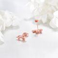 wholesale Rose Gold 925 Sterling Silver Dachshund Stud Earrings - Cute Dog s for Women-0-3