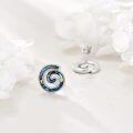 wholesale 925 Sterling Silver Spiral Shell Stud Earrings-0-3