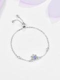 wholesale 925 Sterling Silver Birthstone Claddagh Bracelet for Women Irish Jewelry Gifts-0-1