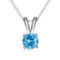 wholesale 925 Sterling Silver Pendant Necklace Wholesale With Green Gemstone And Chain-0-0