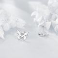 wholesale 925 Sterling Silver Origami Butterfly Stud Earrings for Women Girls Gift Idea-0-4