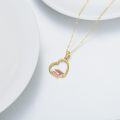 wholesale 14K Gold Heart Pendant w/Graduation Cap & Diploma - Class of 2024 Gift for Her-0-4