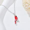 wholesale 925 Sterling Silver Cardinal Necklace – Divine Messenger Symbol, Memorial Jewelry for Women, Spiritual Keepsake Gift-0-2