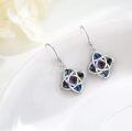 wholesale 925 Sterling Silver Celtic Knot Moonstone Abalone Drop Earrings for Women Irish s-0-2