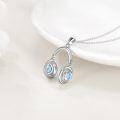 wholesale 925 Sterling Silver Headphones Shape Pendant Necklaces for Women Girls  Idea-0-1