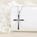 wholesale Sterling Silver Cross Necklace with Sea Turtle Pendant-0-13