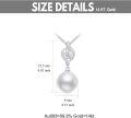 wholesale 14K Gold Leaf Design with White Pearl Pendant Necklace for Women - Elegant  (Length: Adjustable)-0-17
