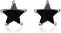wholesale 925 Sterling Silver AAA Flawless Cubic Zirconia 5-Point Star Earrings, Hypoallergenic Tarnish-Resistant-0-0