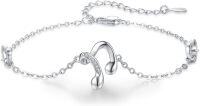 wholesale 925 Sterling Silver Metal Musical Note Charm Bracelet for Singers and Music Lovers-Music Note