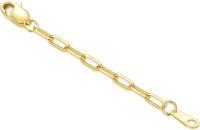 wholesale 14k Gold Bracelet Extender Chain 1/1.5/2/3/4/5 Durable Removable Extension Chain-2inch