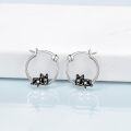 wholesale 925 Sterling Silver French Bulldog Hoop Earrings - Adorable Dog Gift for Her-0-6