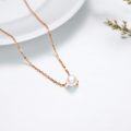 wholesale 14K Gold Chain with Freshwater Pearl Pendant (8mm) - Elegant Minimalist Design-0-1