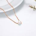 wholesale 14k White Gold Simple Freshwater Pearl Necklace-0-1