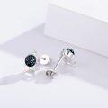 wholesale 925 Sterling Silver Space Man Moonstone Stud Earrings for Women Gifts-0-3