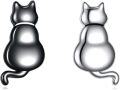wholesale 925 Sterling Silver Cat Stud Earrings with Moonstones for Women Girls Gift Idea-0-0