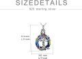 wholesale 925 Sterling Silver Tree of Life Urn Necklace with Crystal for Ashes - Cremation Jewelry Memorial Keepsake-0-3