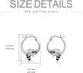 wholesale 925 Sterling Silver Raccoon Huggie Hoop Earrings for Women Girls Mothers Day Gifts Jewelry-0-4