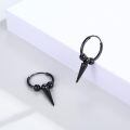 wholesale 925 Sterling Silver Hoop Earrings Wholesale With Spikes-0-4