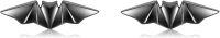 wholesale 925 Sterling Silver Bat Stud Earrings Black Color 925 Jewelry for Women-bat