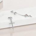 wholesale 925 Sterling Silver Cross & Infinity Love Drop Dangle Stud Earrings for Women Girls Gift Set 3 Pairs Pack-0-2