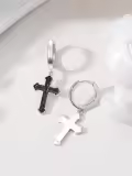 TOUPOP Sterling Silver Stone Dangle Earrings For Men Women-0-1