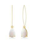 wholesale 925 Sterling Silver Teardrop White and Pink Opal Drop Earrings-0-6