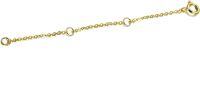 wholesale  Gold 10K 2 3 4 Inch Dainty Durable Chain Extender for Jewelry ( chars)-3 Inches Yellow Gold